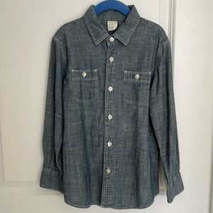 Crewcuts lightweight chambray button down shirt
